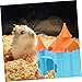 Yardwe Kleine Tier Hamster Hideout Haus Für Käfige Kunststoff Bett Mit Halboffen Design Zum Spielen Und Schlafen Für Hamster Und Kleintiere
