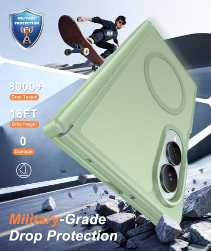 Image of FNTCASE for Galaxy Z Fold 8 Case: Compatible with MagSafe Hinge Protection