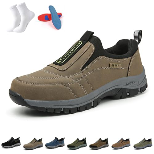 Enjerr Orthopedic Shoes Men Womens - Arch Support, Outdoor Non-Slip Comfy Walking Shoes, Relieve Foot & Joint Pressure