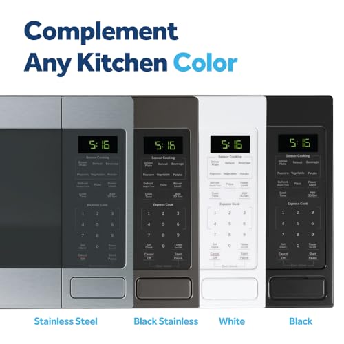 GE Countertop Microwave Oven, 1150 Watt, 1.6 Cu. Ft., Black, GCST16S1WBB - image 9