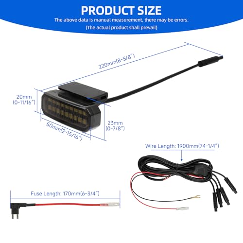 Luz LED para parrilla frontal universal DREAMOTOR 4 unidades miniatura 7