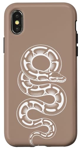 Ball Python Morph Lover �X�l�[�N�O���t�B�b�N �u���E�� �X�}�z�P�[�X iPhone X/XS �p