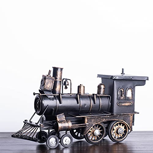 Yuhuawf Decorations Of The Statue Table Vintage Train Statue, Iron Sculptures Home Decor Showpiece Stands Ornament For Living Room Bedroom Tabletop Decoration Metal Art Figurine For Living Room #TOP4