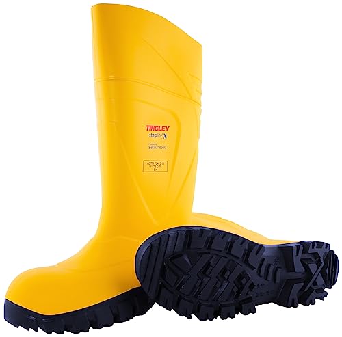 Image of Tingley StepLite X Powered by Bekina 77253 Boots, Mens 14, Yellow /Navy