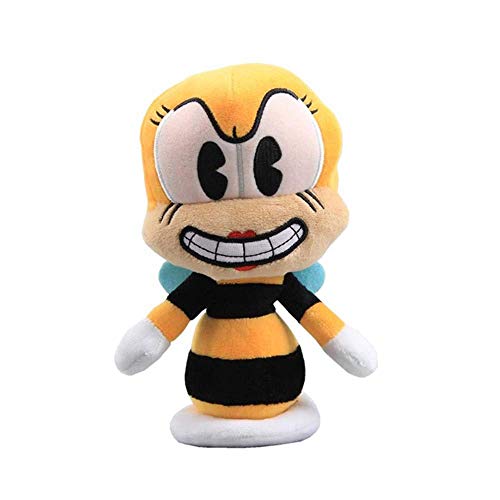 Cuphead Plush Toy Cala Maria/Rumor Honeybottoms/Collectible Figure Mugman Ms Chalice Ghost King Dice Cagney Carnantion Puphead Dolls Toys for Children Gifts (19-36cm)