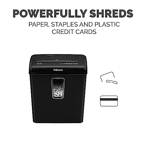Fellowes Powershred P-30C 6-Sheet Cross-Cut(4-Gallon bin) Deskside Paper Shredder, Black image 6