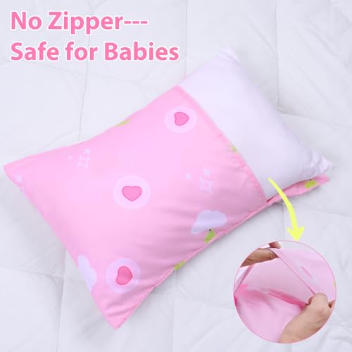 Image of UOMNY Toddler Pillowcases, 13X18 12x16 14x19 Unicorns Baby Pillow Case 2 Pack Small Pillow Covers for Travel Pillow
