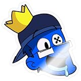 FGTeeV Blue Duddy Face Sticker