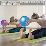 Auidy_6TXD 2 Stück Gymnastikball Klein,25cm Pilates Ball Übung Ball,Soft Rutschfester Gymnastikball mit Aufblasvorrichtung für Yoga, Pilates, Balance, Physiotherapie