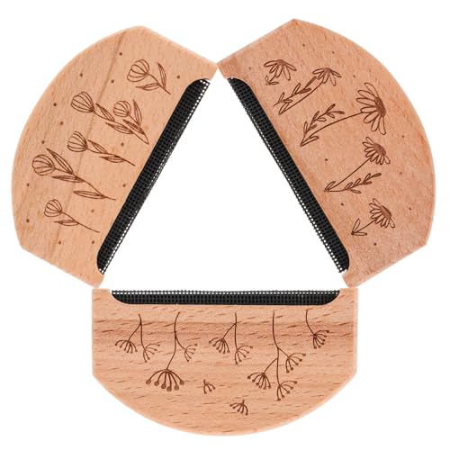 Gadpiparty 3 Piezas Cepillo Manual para Eliminar Pelusas de Ropa Peine de Tela Duradero con Mango Ergonómico Antideslizante para Suéteres y Prendas Removedor de Bolitas Reutilizable y