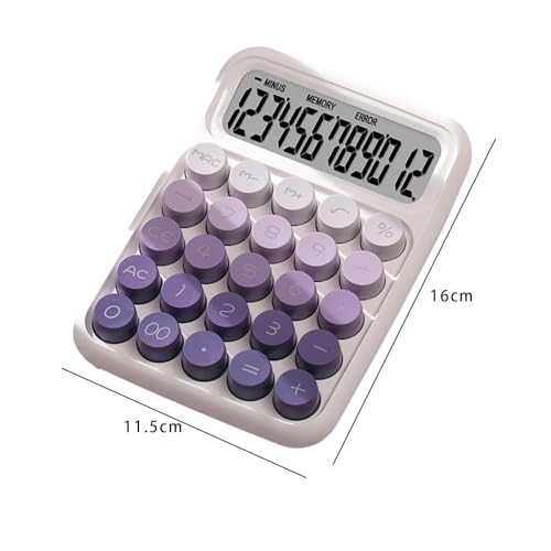 Calculadora de teclas redondas que reduce el cansancio visual gracias a la pantalla inclinada 4
