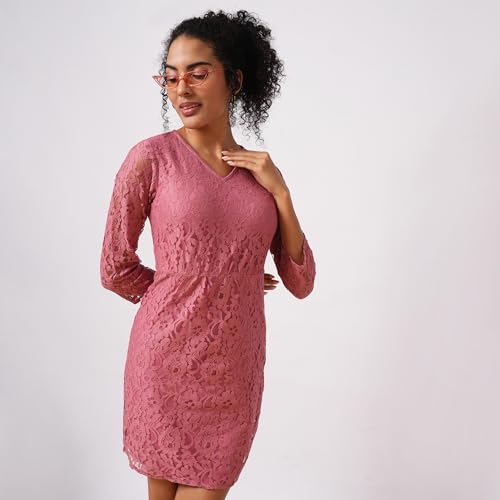 Image of Globus Women Dress (3640581001 Mauve S)