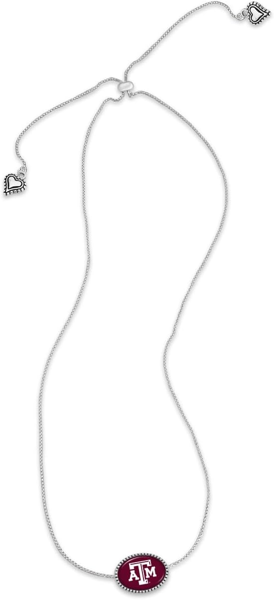 From the Heart Texas A&M Aggies Kennedy Necklace Adjustable Slider Bead Jewelry Gift Licensed TAMU