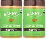 Barney Butter Almond Butter, Crunchy, 16 Ounce Jar, Skin-Free Almonds, No Stir, Non-GMO, Gluten Free, Keto, Paleo, Vegan (Pack of 2)