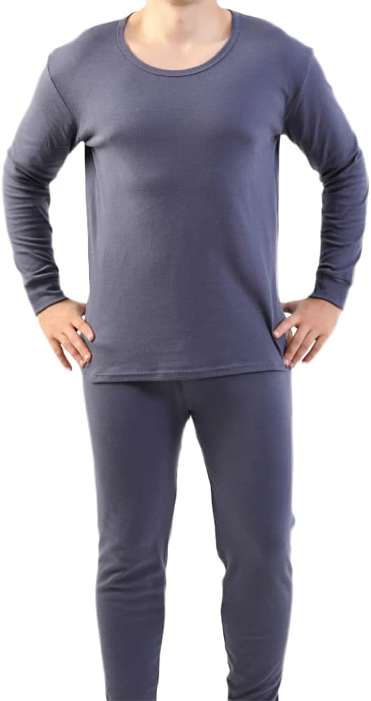 HSQSMWJ Men's Thermal Underwear Set Long Johns Fleece Lined Winter Hunting Gear Sport 3XL-9XL