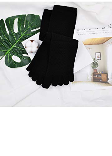 Mens Toe Socks Cotton Athletic Running Ankle Five Finger Crew Socks #TOP2