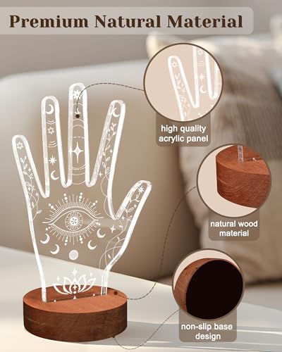 Attivolife LED Ring Holder Stand - Acrylic Jewelry Organizer Rack Bracelet & Ring Display, Perfect Gift for Women Friends Bestie - Image 6