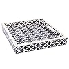 Handicrafts home moroccan pattern inspired decorative trays 12×12 chic grey centerpiece versatile ottoman tray for modern home decor artistic kitchen serving tray ideal tray for living room  urban country home decor