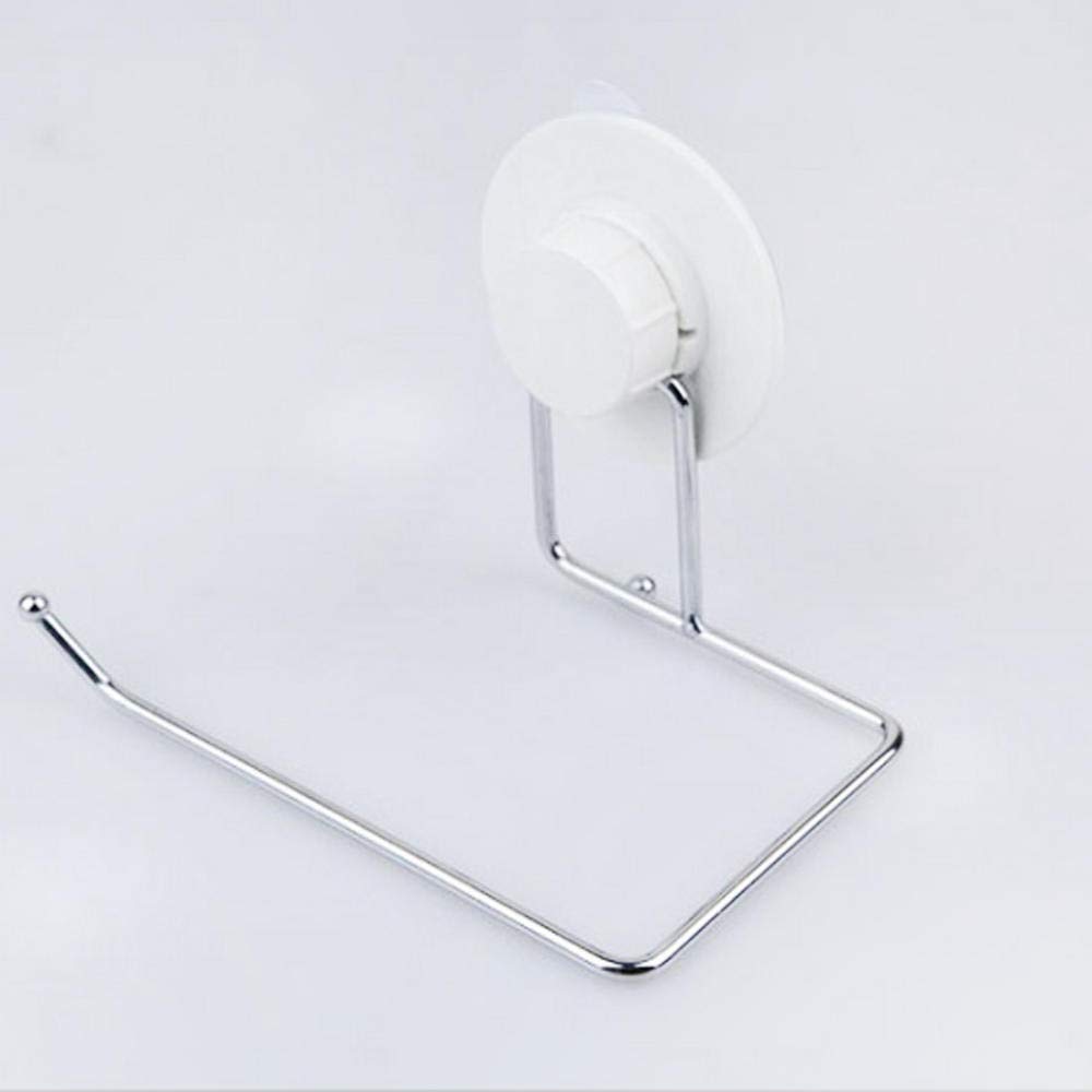 Porta carta igienica a ventosa, Dispenser di carta igienica a parete, Accessori da bagno salvaspazio, Portasciugamani di carta facile da installare, Gancio da bagno nizer