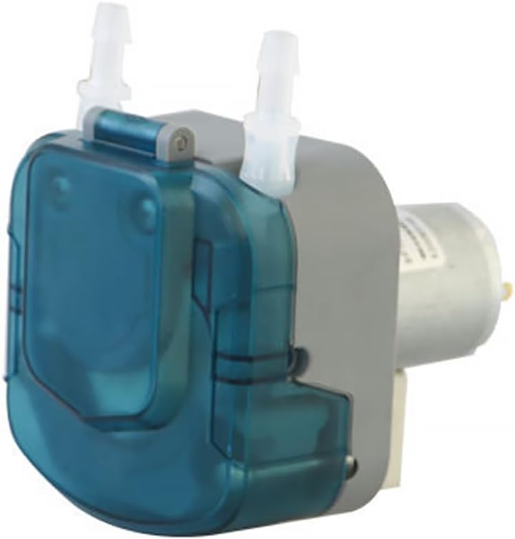 Small 1000ml/min 12V 24V Food Peristaltic Pump with Food Grade Silicone Tubing 1/4ID for Coffee Beverage Syrup Transfer (BP1000-12V DC-1250ml/min)