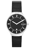 Skagen Herren Analog Quarz Uhr mit Leder Armband SKW6459