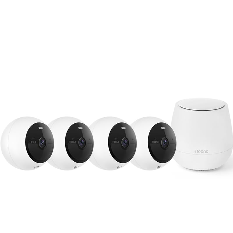 Noorio Home Security System with B211 Camera x2，B200 Camera x2， Hub x1