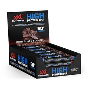 XXL Nutrition – High Protein Bar 2.0 – Proteinriegel, Protein Bar, Eiweißriegel, Protein Snack – Chocolate – 20 pack