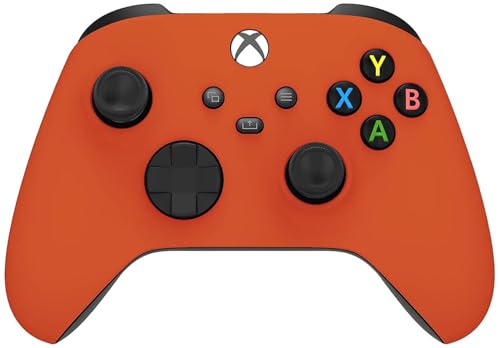 Image of Custom Controllerzz Wireless Controller for Microsoft Xbox Series X /S & Xbox One - Soft Touch Feel - Custom Xbox Series X /S Controller (X /S Orange)