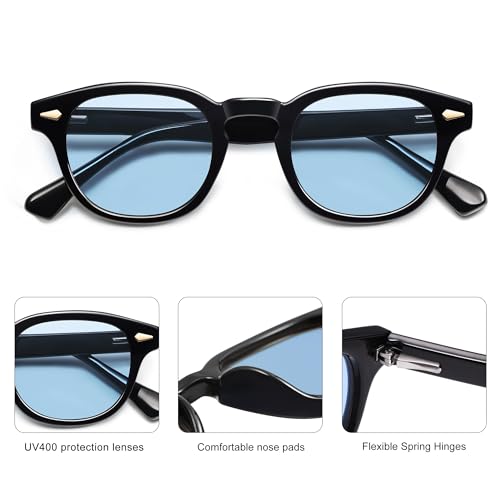 Image of SOJOS Retro Small Round Sunglasses for Men Women Trendy Circle Style UV400 Lenses Unisex Sun Glasses SJ2251