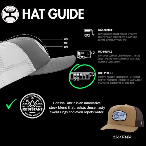 Image of HOOEY John Wayne Trucker Hat - Adjustable Snapback, Breathable Mesh Baseball Cap
