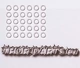 THOR DARTS Silber Metall Stem Spring Ringe X 30 (10 Sets) Schaft Springs Ringe