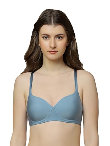 Image of Triumph T-Shirt Bra for Women Invisible Padded Wireless Lingerie Body Make-Up Series Seamless Everyday Bra Lycra Xtra Fine Breathable Support Invisible Second-Skin Full Coverage Pack of 1