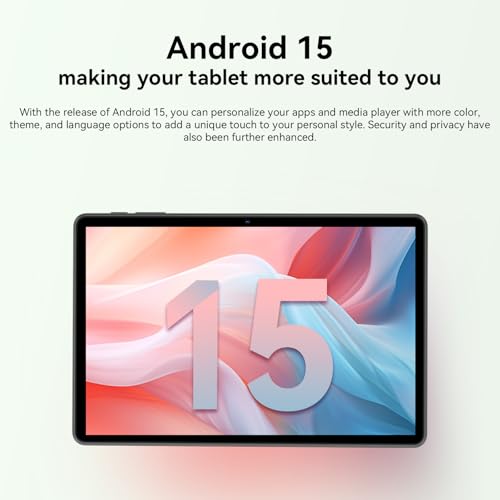 Image of Tablet 11 inch Android 15 Tablets | Octa-core | 12GB RAM+128GB ROM | 8000mAh Tablet with Keyboard | Mouse | Case | Dual Band WiFi | BT 5.0 | GPS | 13 MP Dual Camera (Blue with Keyboard) (Black)