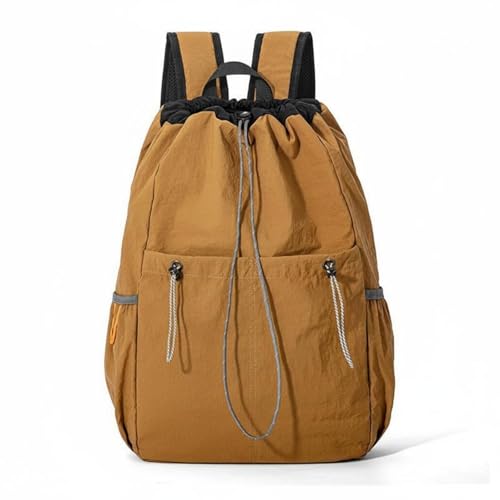 Sac à dos à cordon léger marron kaki sac déperlant taille L