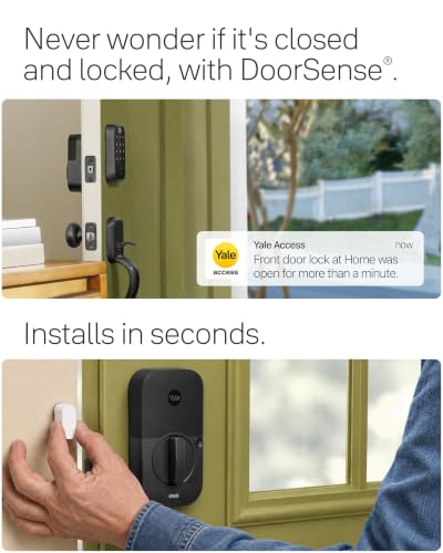 Image of Yale WiFi Smart Lock Deadbolt with Keypad, Keyless Entry, Lifetime Brass