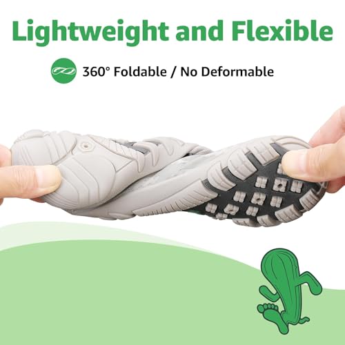 Image of SAGUARO Water Shoes for Women - Barefoot Quick-Dry Aqua Sock, Lightweight, Breathable for Swimming, Beach and Outdoor Activities Size 5.5-10.5