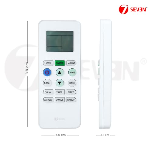 Image of 7SEVEN Compatible of Lloyd Ac Remote Original Model 223A 433kHz Suitable for 1 1.5 2 Ton Split Air Conditioner 15 Keys Ensure Each Key Match and Genuine Remotes Replicate Exactly