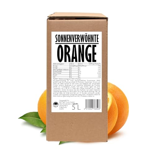 PRESSTER - Orangensaft Karton 5 Liter - Direktsaft - Saft aus Orange 100 Prozent - Natürlich frisch im Geschmack - Gepresste Fruchtsäfte - Fruchtsaft Ohne Zuckerzusatz - Säfte für Cocktails