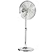 Bakaji Ventilatore a Piantana in Metallo Potenza 50W Diametro Pale 40cm 3 Velocita e Altezza Regolabile Funzione Oscillazione