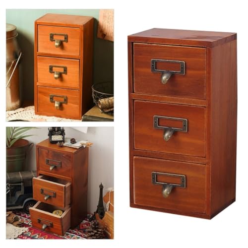 Boîte de rangement bois compartiments haut de gamme pour commode - 8