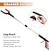 2-Pack Grabber Reacher Tool & Reacher Grabber Pickup Tool,32 inch Upgrade Foldable Grabber Tool with 4 inch Wide jaw and 360° Rotating Head,Mobility Aid Assist Grabbers for Seniors (Orange)