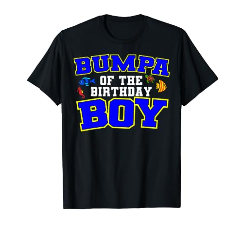 Bumpa of the birthday boy fishing theme cumpleaños celebración camiseta