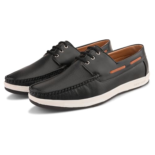 Image of Centrino Driving Loafers for Man | Shoes for Men Stylish | Casual Slip-On Moccasins | Cushioned Insole | Lightweight Comfortable Mens Loafer Shoes | Hand-Stitched Design | Slip On Shoes for Man Outings (9494)