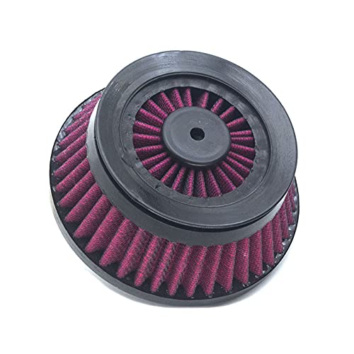 MEIJUAN Reemplazo de la motocicleta del filtro de aire filtro de la toma Sistema Interior Elemento en forma for el RSD Venturi Turbina Claridad Blunt Filtros de aire Harley ( Color : Red(Blunt) ) Cover