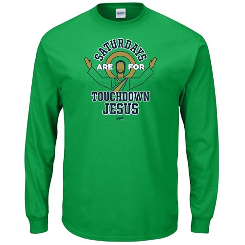 Camiseta de manga larga para fanáticos universitarios Smack Apparel con puños elásticos robustos