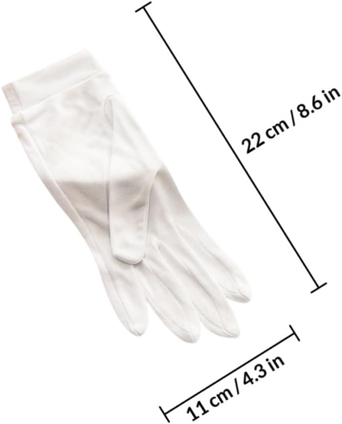 Silk Moisturizing Gloves 1 Pair Breathable Beauty Gloves for Hand Care for Nighttime Hydration and Skincare