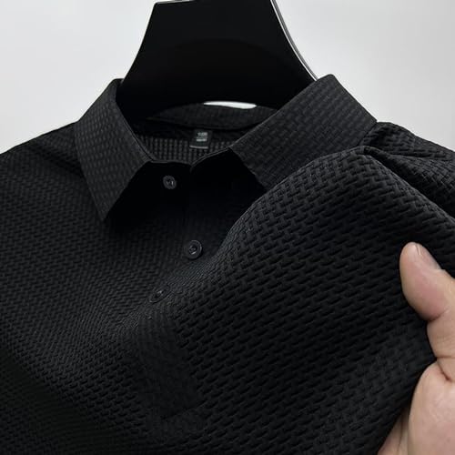 2026 Breeze Polo Shirts for Men Beer Belly Wearbreeze Capri Camisetas Polo de Manga Corta con Cuello Texturizado y Secado Rápido para Golf miniatura 5
