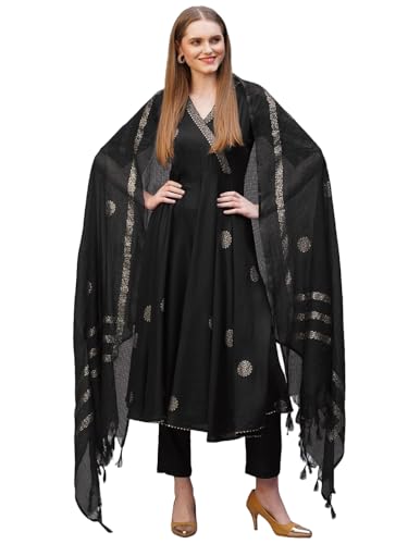 Image of ANNI Designer Rayon Blend Women Kurta Set with Pant & Dupatta