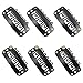 JFFX 20 Pieces Hair Extension Clips U-Shape Stainless Steel Snap Clips for Wig Accessories Wig Making Tools (Black)