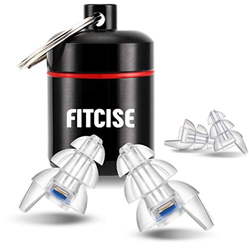 2019 NEW High Fidelity Concert Ear Plugs, Fitcise Reusable Musicians Earplugs with Mini